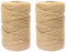 2mm Jute Twine String, 2PCS 100m Jute String, 3 Ply BraidedGarden Twine for Garden Floristry DIY Arts Bundling Crafts