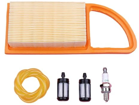 Kit candela filtro aria carburante for soffiatore Stihl BR500 BR550 BR600 for tagliabordi, tosaerba a benzina, parti for utensili da giardino