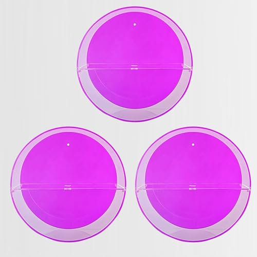 3 Pcs Acrylic Toy Dispenser for Wall Mounted Wall Toy nizer for Kids Hanging Storage Display Acrylic Wall nizer Clear Storage Bin for Nursery Playroom Cars Blocks Trains(Purple)
