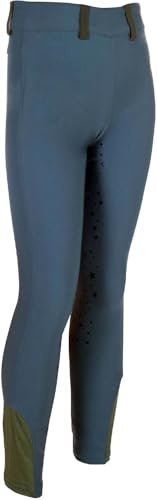 HKM Pony Dream II c. f. Silicona Leggings de Montar para niños Azul Humo 134/140