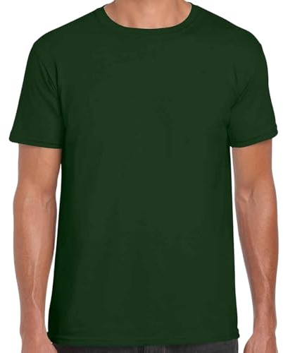 Gildan Mens Short Sleeve Soft-Style T-Shirt (3XL) (Forest Green)