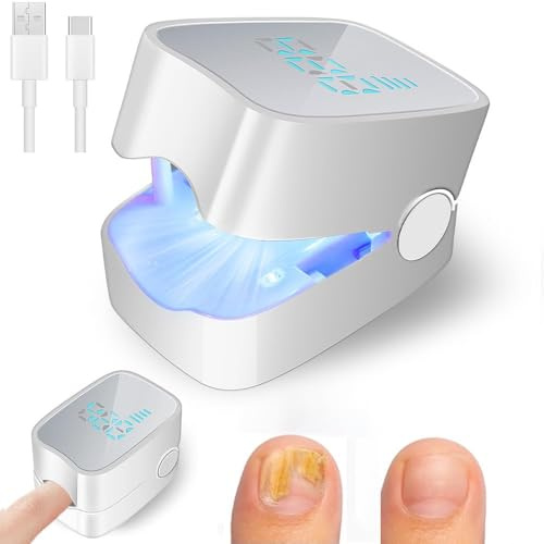 Appareil Traitement Laser Mycose Ongles Pied, Champignon des ongles laser Appareil laser, Réparation Ongles Effective pour Mycose Ongles des Pieds, 7 Min par Jour