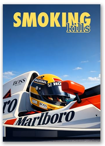 SALVADERO F1 & Racing Poster – Premium-Motorsport-Wandposter, Vintage-Autodekoration ohne Rahmen (Racing, 70L x 50B cm)