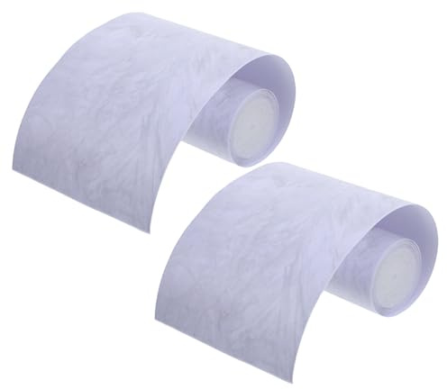 TOKIDNY Battiscopa 2 Pezzi in Pvc Effetto Marmo di Lusso Autoadesivo da 95x10cm, Decorazione Elegante per Pareti Cucina e Soggiorno
