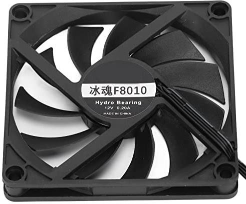 Tosuny Ventilateur de Refroidissement 120 Mm, Ventilateur de Boîtier PC, d'ordinateur à Contrôle de Vitesse Intelligent PWM, de Châssis Ultra Fin à 4 Broches pour Radiateur d'alimentation de PC de