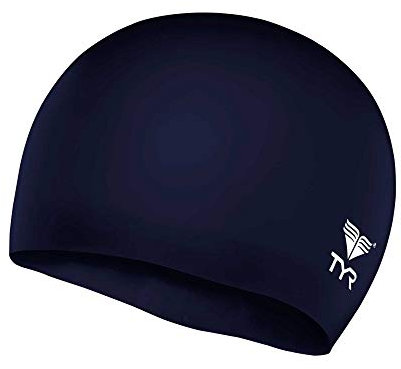 TYR 1800953, Cuffia da Nuoto Unisex-Adulto, Navy, One Size