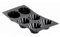 De Buyer - Plaque de 6 Briochettes MOUL'FLEX en silicone - 17,5 x 30 cm -