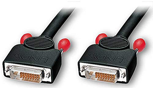 LINDY 41285 - Cable DVI (10 metros, macho/macho),color negro