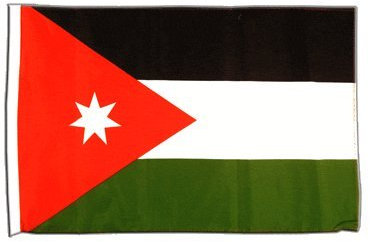 Fahne Flagge Jordanien 30 x45 cm