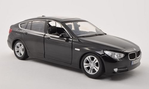 BMW 5er Gran Turismo (F07), schwarz , 2010, Modellauto, Fertigmodell, Motormax 1:24
