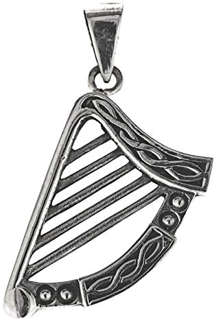 Kiss of Leather Anhänger keltische Harfe aus 925 Sterling Silber Nr. 359
