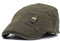 Adantico Herren Baumwolle Schirmmützen Flat Cap (Grün)