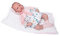 Muñecas Guca - Puppe Reborn Lola mit Blumenkleid und Kapuze, 46 cm, Mehrfarbig (18048)