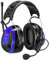 Peltor 3M WS Alert XPI MRX21A3WS6 Ear Protection Headset 30 dB Pack of 1, Black, Blue, Big