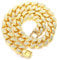 Kubanische Kette Herren Iced Out,20MM Herren Goldkette Miami 18 Karat Echt Vergoldet Halsband Halskette 60cm,Volle Cz Diamant Schnitt Zinken-Set,Geschenk für Ihn