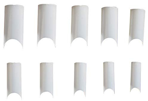 500 Pcs/Set Curve Well-Less False Nail Tips Half Nail Art Acrylic Gel Tips Fake Nails Natural