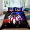 Loussiesd Bunt Galaxis Traumfänger Bettwäsche Set für Mädchen Frauen Schmetterling Traumfänger Bettwäsche 200x200cm für Jugendliche Kinder Traumhaft Heller Sternenhimmel Bettbezug Set 100% Mikrofaser