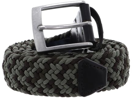 Tommy Hilfiger Adan Braided Belt 3.5 W90 Green Mix