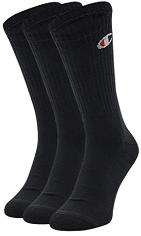 Champion Core 3PP Crew Calzini, Unisex - Adulto, Nero, 43-46 EU