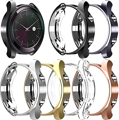 Hülle Kompatibel für Huawei Watch GT 2 46mm Displayschutzhülle Soft Slim Plated TPU Full Cover Kratzfest für Huawei Watch GT 2 46mm Smartwatch (6pack)