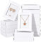 FINGERINSPIRE 16 teilige Schubladenbox aus Kraftpapier mit durchsichtigem Fenster 11,5x8,5x2,5cm weißer Karton Schmuck Halskette Ringboxen Schmuck-Geschenkboxen rechteckige Geschenkbox