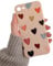 ZUKKASHAN Compatible with iPhone 7/8/SE, Soft Silicone TPU Shockproof Protective Case Cute Hearts Pattern Girls Women Back Phone Cover (Pink)