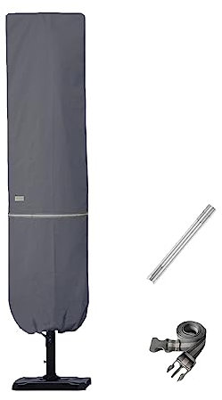 Garden Balsam Patio Umbrella Cover 228x50/60cm Fits for 2-3.5m (7-11ft) Offset Umbrellas or 4.5M (15ft) Double Sided Outdoor Umbrellas with Zipper and Rod, Water Resistant, Fade Resistant