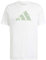 adidas Herren AEROREADY Tennis Logo Slam Graphic Tee T-Shirt, White, M