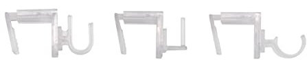 Buddy4Home house accessoires Dekohaken Fensterhaken Türhaken zum einhängen für Deko Vitragehaken transparent 20 Stück für Fenster und Türen bis 23mm transparent klar