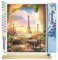 Figured'Art Peinture par Numéro Adulte Paysage Romantique de Paris - Activité Manuelle Kit de Loisir Créatif DIY Numéro d'Art Complet - 40x50cm avec châssis en bois à monter