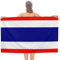 NLWQEKV Strandtuch mit Thailand-Flagge, schnell trocknend, super saugfähig, weiches Badetuch für Schwimmen/Camping/Strand/Yoga/Fitnessstudio/Reisesport, Fitnessstudio-Handtuch, Einheitsgröße