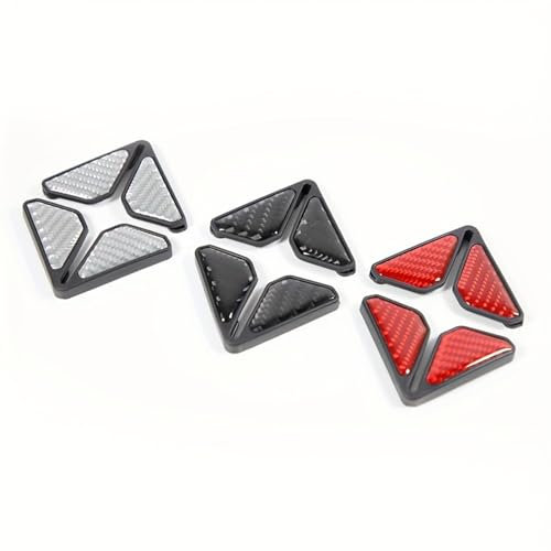 QYWT Carbon Fiber Car Door Guard Corner Edge Reflective Decorative Stickers, Car Door Corner Protector Cover, Anti-collision Anti-bump Car Body Decoration,Silver