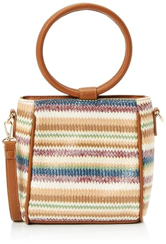 usha FESTIVAL Women's Henkeltasche in Bast-Optik, BRAUN