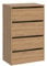 CDF Schuhschrank Modo X2 | Farbe: Eiche Artisan | Ideal für Vorzimmer, Flur, Büro | Schuhaufbewahrung | Schuhregale | modern | offene Einlegenböden