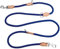 2m Hundeleine mit 2 Karabiner, Nylon Doppelleine, Robuste Trainingsleine Schleppleine, Tragbar Hunde Doppelleine Verstellbar, Übungsleine Dauerhafte für kleine, mittelgroße und große Hunde (blau)