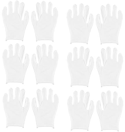 jojofuny Arbeitshandschuhe 20 Paar Feuchtigkeitsspendende Handschuhe Sicherheitshandschuhe Industriehandschuhe Schutzhandschuhe Weiße Handschuhe Wen Wan Arbeit