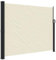 vidaXL Toldo Lateral retráctil Crema 160x500 cm