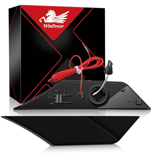 WinPower Blinker Tagfahrleuchten 2-in-1 Seitenmarkierer Fahrtrichtungsanzeiger Tagfahrende Lichter Kompatibel mit Honda Civic 2016-2021, 2 Stück(Schwarz)