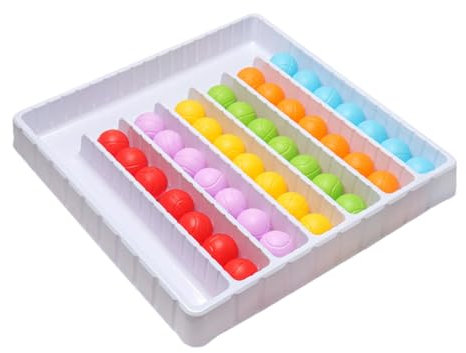 Farbe Ball Return Game | Farbiges Ballsortierspiel Color Sorting Ball Game | Regenbogen Bälle Spielzeug | Interaktives Puzzle-Lernbrettspiel Für Kinder Jun gen Und Mädchen