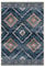 DEFYNEE Machine Washable Rugs Living Room, 90x150 cm Non-Slip Kitchen Rugs Non Slip, Soft Short Pile Vintage Blue Rugs for Bedroom, Moroccan Rug for Hallway, Bedroom, and Kitchen, Blue