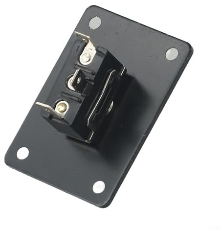 HEBEOT Kippschalter, Marine-Kippschalter, wasserdicht, 30 A, 12 VDC, 3-poliger DC12 V Wechselschalter, Ein-/Ausschalter, Auf/Ab, Panelschalter für Wohnmobile (3-polig, schwarz)