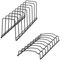 Support à assiettes pour placard 2 pièces/ensemble, organisateur d'assiettes et de bols en acier inoxydable pour armoire pour 8 plats et 8 bols, organisateur de vaisselle peu encombrant pour armoire,