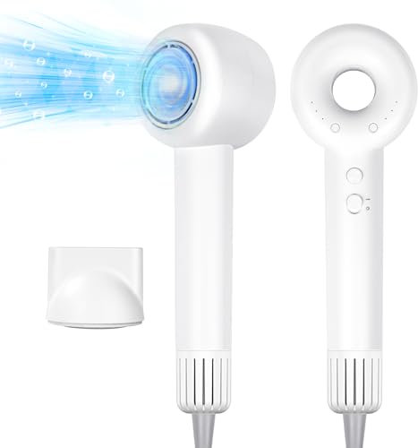 flintronic 500 Millionen Ionen Föhn, 110000 U/min Bürstenloser Motor Schnelles Trocknen Haarföhn, 3 Geschwindigkeiten, Konzentrator Schneller Thermostat-Reisefön für Friseursalon, Reise und Zuhause