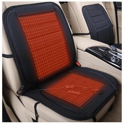 Auto Sitzkissen, 12V-USB Beheizt Sitzauflag, Warmer Rutschfester Autositzbezüge Mit Heizung, für Den Einsatz Im Auto Geeignet,1Packung