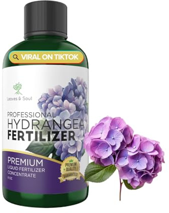 Leaves & Soul Hydrangea Fertilizer Liquid 3-5-4, Hydrangea Plant Food, 8 oz