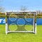 FORZA Match Fußballtor [6 Größen] | Leichte und wetterfeste PVC-Gartentore – Zielfolien optional (Mit Zielwand, 1,5m x 1,2m)