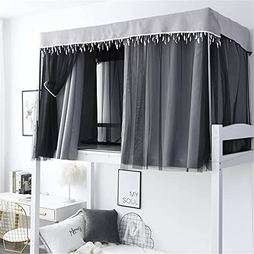 LYDBMYT Tende oscuranti per Letto, zanzariera, Antipolvere, antiluce, per Studenti, dormitorio, Letto a Castello, Tenda, Elegante Set di zanzariera, Letto a Castello Superiore