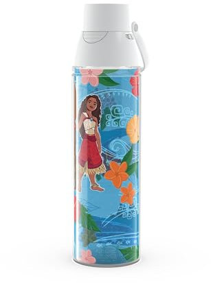 Tervis Venture Lite Disney - Moana Adventurer Made in USA Double Walled Insulated Tumbler Travel Cup Keeps Drinks Cold & Hot, 24oz Water Bottle, Classic