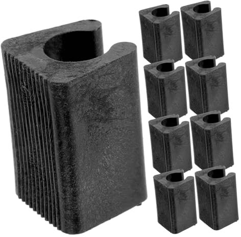 SHINEOFI 24stücke Teiliges U-förmige Stuhlbein Schutzkappen Aus Kunststoff Mit Anti-rutsch-Boden Möbelgleiter Für Hartholzböden rutschfeste Rohrklemme Für Schlittenstühle Und Büromöbel