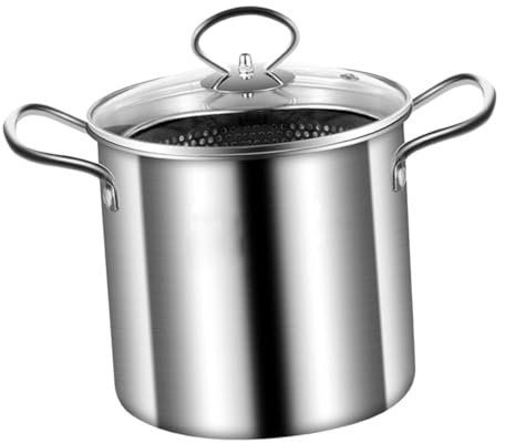 Holibanna 1 Juego De Bloque De Freidora De Acero Inoxidable Planchas Ninja Para Cocinar A Lento Tapas Cacerolas Freidora De Aire Freidora De Patatas Fritas Sartén Pequeña Olla